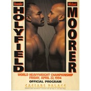 EVANDER HOLYFIELD V MICHAEL MOORER 1994 BOXING PROGRAMME