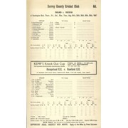 ENGLAND V PAKISTAN 1967 (OVAL) CRICKET SCORECARD