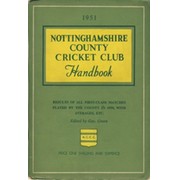 NOTTINGHAMSHIRE COUNTY CRICKET CLUB HANDBOOK 1951