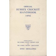 OFFICIAL SUSSEX CRICKET HANDBOOK 1956