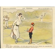 RICQLES TENNIS ADVERTISING CARD C 1910