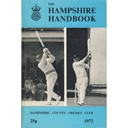 HAMPSHIRE COUNTY CRICKET CLUB ILLUSTRATED HANDBOOK 1972