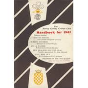 SURREY COUNTY CRICKET CLUB HANDBOOK FOR 1965