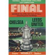 CHELSEA V LEEDS UNITED 1970 (F.A. CUP FINAL) FOOTBALL PROGRAMME