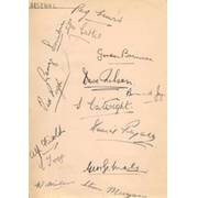 ARSENAL & ALDERSHOT FOOTBALL CLUBS - LATE 1930S SIGNED ALBUM PAGE