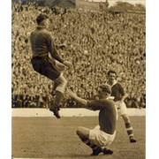 CHARLTON ATHLETIC V EVERTON 1955 PRESS PHOTOGRAPH