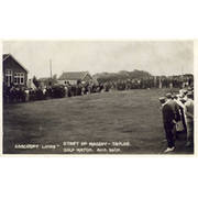 MASSEY - TAYLOR MATCH 1907 (SEACROFT LINKS) GOLF POSTCARD