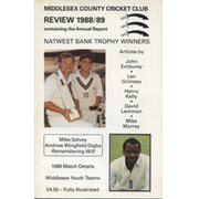 MIDDLESEX COUNTY CRICKET CLUB ANNUAL REVIEW 1988/89