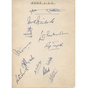 ESSEX CCC 1930S CRICKET AUTOGRAPHS