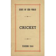 STATE OF SAO PAULO CRICKET: SEASON 1944