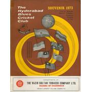 THE HYDERABAD BLUES CRICKET CLUB SOUVENIR 1973