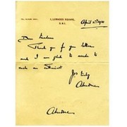 CLARENCE NAPIER BRUCE (3RD BARON ABERDARE) 1931 signed letter
