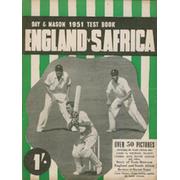 DAY & MASON 1951 TEST BOOK: ENGLAND V SOUTH AFRICA