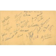 LEICESTER CITY 1947/48 AUTOGRAPH SHEET