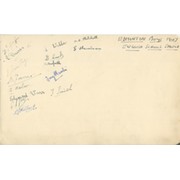 EDMONTON BOYS 1947 AUTOGRAPHS  - ENGLISH SCHOOLS SHIELD