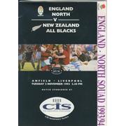 ENGLAND NORTH V NEW ZEALAND 1993 RUGBY PROGRAMME