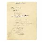 LEICESTERSHIRE 1927 CRICKET AUTOGRAPHS