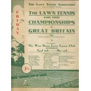 THE LAWN TENNIS HARD COURT CHAMPIONSHIP OF GREAT BRITAIN (WEST HANTS TENNIS CLUB) 1947