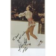 KATERINA WITT SIGNED PHOTOGRAPH (DOUBLE OLYMPIC CHAMPION 1984 & 1988)