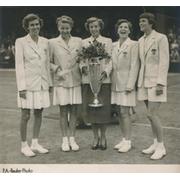 USA WIGHTMAN CUP TEAM 1950 PRESS PHOTOGRAPH