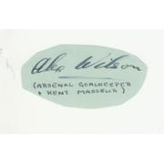 ALEX WILSON (ARSENAL) FOOTBALL AUTOGRAPH