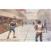 REAL TENNIS POSTCARD - TENNIS IN THE TIME OF HENRY VIII