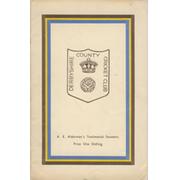 ALBERT ALDERMAN (DERBYSHIRE) 1948 SIGNED CRICKET BENEFIT BROCHURE