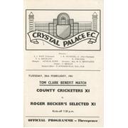 COUNTY CRICKETERS XI V ROGER BECKER