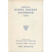OFFICIAL SUSSEX CRICKET HANDBOOK 1959