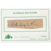 CHARLIE WALKER (SOUTH AUSTRALIA) CRICKET AUTOGRAPH