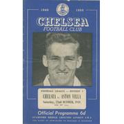 CHELSEA V ASTON VILLA 1949-50 FOOTBALL PROGRAMME