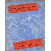 ARTHUR KING V TOMMY MCGOVERN 1949 BOXING PROGRAMME