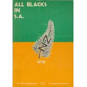 ALL BLACKS IN SOUTH AFRICA 1970 RUGBY TOUR BROCHURE