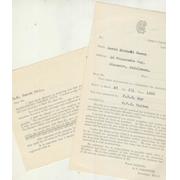 M.C.C. MEMBERSHIP LETTER & ACCEPTANCE 1960