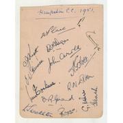 HAMPSHIRE 1951 CRICKET AUTOGRAPHS