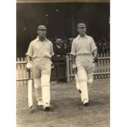 HOBBS & SUTCLIFFE 1928-29 CRICKET PHOTOGRAPH