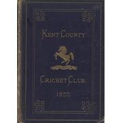 KENT COUNTY CRICKET CLUB 1922 [BLUE BOOK]