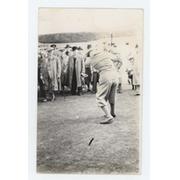 HARRY VARDON 1911 GOLF POSTCARD