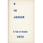 9, 10, JOKER - A TALE OF CRICKET IN 1972