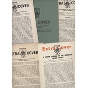 EXTRA COVER - A WINTER JOURNAL OF THE AUSTRALIAN CRICKET SOCIETY, 1971-1974 & 1976 (5 ITEMS)