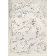 MANCHESTER UNITED 1983-84 BOUND SET OF HOME FOOTBALL PROGRAMMES - SIGNED BY SQUAD