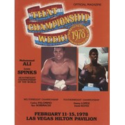 MUHAMMAD ALI V LEON SPINKS 1978 (LAS VEGAS) BOXING PROGRAMME