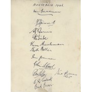 AUSTRALIA 1946-47 (2ND ASHES TEST) CRICKET AUTOGRAPHS