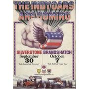 DAILY EXPRESS AND MAIL INDY CAR TROPHY 1978 OFFICIAL PROGRAMME