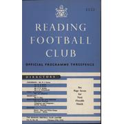 READING V COLCHESTER (1ST FLOODLIT LEAGUE MATCH AT ELM PARK) 1955-56 FOOTBALL PROGRAMME