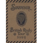 BRITISH LIONS RUGBY TOUR TO SOUTH AFRICA 1924 SOUVENIR BROCHURE 