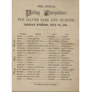 PULLING SWEEPSTAKES 1851 OFFICIAL PROGRAMME
