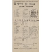 CLIFTON V TONBRIDGE 1937 CRICKET SCORECARD