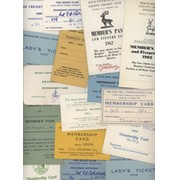 A COLLECTION OF MEMBERSHIP CARDS AND PASSES FOR CLUB AND MINOR COUNTY CRICKET