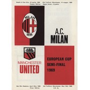 A.C. MILAN V MANCHESTER UNITED 1968-69 (EUROPEAN CUP SEMI-FINAL) FOOTBALL PROGRAMME